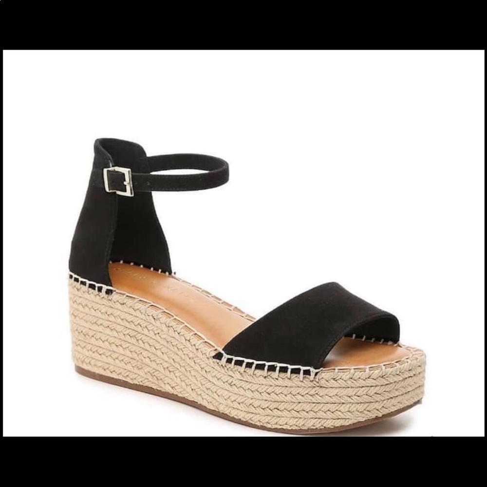 Kelly and Katie Espadrille Wedge Sandals